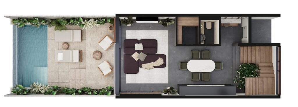 LOYO Villas ubud двухспальная вилла 1st floor