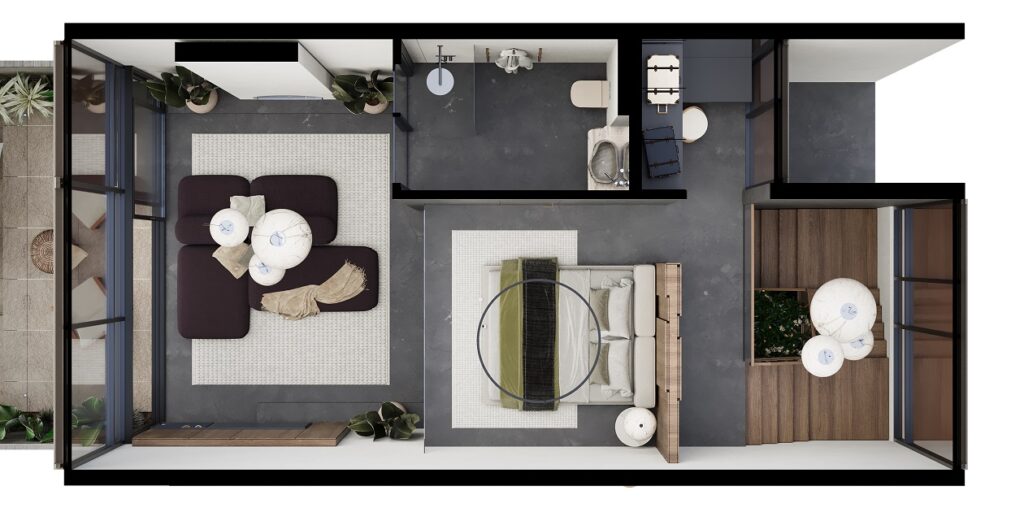 LOYO Villas ubud односпальная вилла 1-2 floor