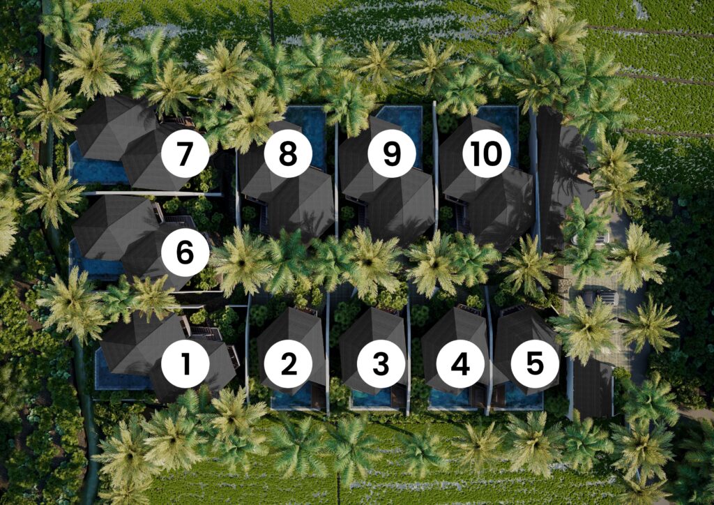 Мастерплан комплекса Jungle Flower Villas