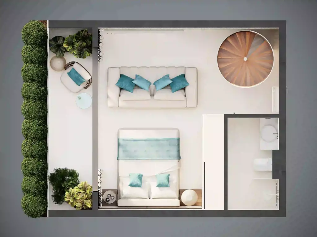 pandawa dream apatment 32m2 plan