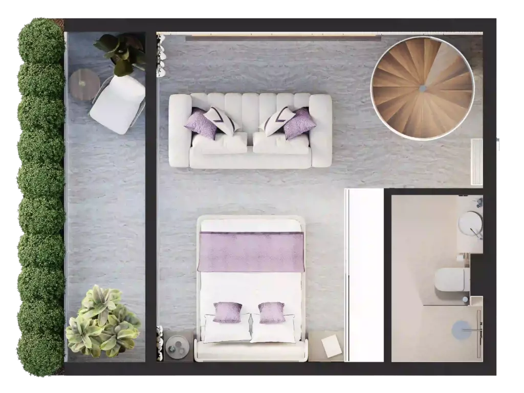 pandawa dream penthouse 66 m2 plan